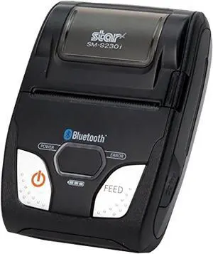 Star Micronics SM-S230i Compact and Portable Bluetooth/USB Receipt Printer with Tear Bar - Supports iOS, Android, Windows (39632110)