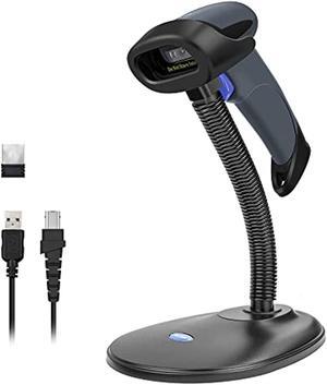 NETUM Wireless 2D QR Barcode Scanner with Stand, 3 in 1 Bluetooth  and  2.4GHz Wireless  and  USB Wired Automatic Bar Code Imager Reader Handhold Scanner Gun Compatible for Laptops, Computers, Cashier