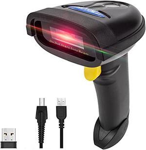 NETUM 2D Barcode Scanner, Compatible with 2.4G Wireless  and  Bluetooth  and  USB Wired Connection, Connect Smart Phone, Tablet, PC, 1D Bar Code Reader Work for QR PDF417 Data Matrix NT-12 (NT-1228BL)