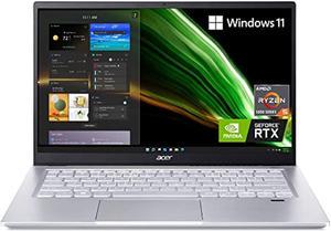 Acer Swift X SFX1441GR7YT Creator Laptop  14 Full HD 100 sRGB  AMD Ryzen 5 5600U  NVIDIA RTX 3050 Laptop GPU  8GB LPDDR4X  512GB NVMe SSD  WiFi 6  Backlit Keyboard  Windows NXAU6AA002