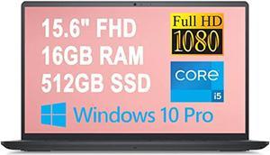 Dell Inspiron 15 3000 3511 Business Laptop 156 FHD WVA Narrow Border Display 11th Generation Intel QuadCore i51135G7 Beats i710510U 16GB RAM 512GB SSD HDMI 720p Webcam Win10 Pro Carbon Black