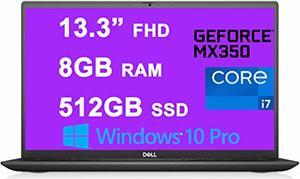Dell Vostro 5000 5301 15 Business Laptop 13.3? FHD Display (300Nits) 11th Gen Intel Quad-Core i7-1165G7 8GB RAM 512GB SSD GeForce MX350 2GB Fingerprint Backlit USB-C Win10Pro Dune