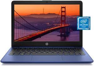 HP Stream 11" Laptop, Intel Celeron N4020, Intel UHD Graphics 600, 4 GB RAM, 64 GB SSD, Windows 11 Home in S Mode (11-ak0030nr, Royal Blue) (11-ak0030nr)