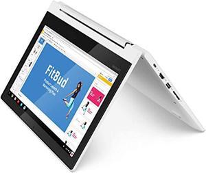 Lenovo Chromebook C330 2-in-1 Convertible Laptop, 11.6" HD Display, MediaTek MT8173C, 4GB RAM, 64GB Storage, Chrome OS, Blizzard White (81HY0000US)