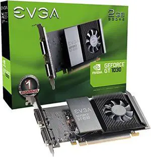 EVGA GeForce GT 1030 SC 2GB GDDR5 Single Slot Graphics Card 02G-P4-6338-KR (02G-P4-6338-KR)