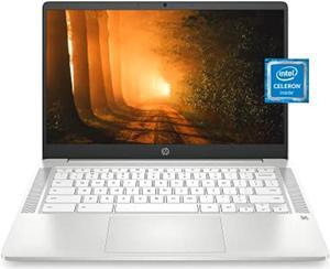 HP Chromebook 14 Laptop, Intel Celeron Processor, 4 GB RAM, 32 GB eMMC, 14? FHD (1920 x 1080) Chrome OS, Webcam  and  Dual Mics, Work, Entertainment, School, Long Battery Life (14a-na017 (4A4Z8UA#ABA)
