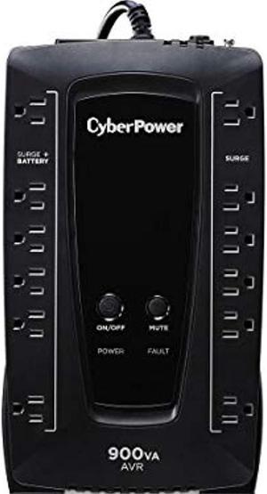 CyberPower AVRG900U AVR UPS System, 900VA/480W, 12 Outlets, Compact (AVRG900U)
