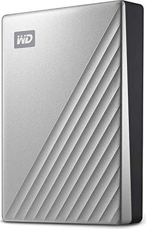 WD 4TB My Passport Ultra Silver Portable External Hard Drive HDD, USB-C and USB 3.1 Compatible - WDBFTM0040BSL-WESN (WDBFTM0040BSL-WESN)