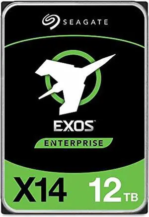 Seagate 12TB HDD Exos X14 SATA 6Gb/s 512e 7200RPM 3.5" Enterprise Hard Drive - ST12000NM0538 (Renewed) (ST12000NM0538-cr)