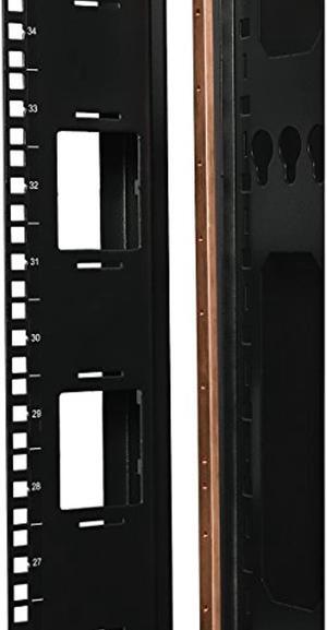 Tripp Lite SRGROUND 42U Rack Enclosure Server Cabinet Copper Bus Grounding Bar Black (SRGROUND)