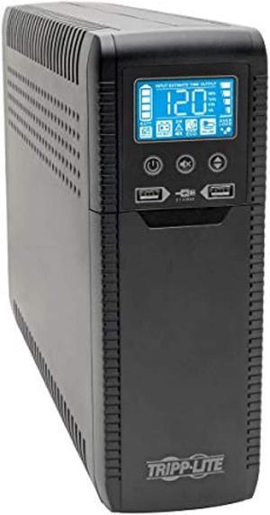 Tripp Lite 1300VA 720W ECO-Friendly UPS Battery Backup, AVR Protection, LCD Display, Line-Interactive, 10 Outlets and 2 USB Charging Ports, 120V, Tel Protection (ECO1300LCD) (ECO1300LCD)