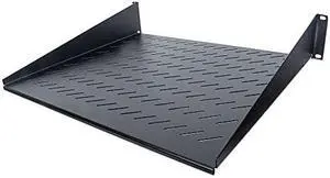 Intellinet 2U Server Rack Shelf - Universal Vented Rack Mount Cantilever Tray for 19 Inch Network Equipment Rack  and  Cabinet - Heavy Duty Steel - Weight Load Capacity 55lb - 3 Yr Mfg Warran (712514)