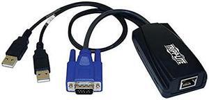 TRIPP LITE KVM Switch USB Server Interface Unit Virtual Media HD15 USB RJ45 (B078-101-USB2) (B078-101-USB2)
