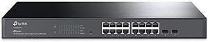 TP-Link TL-SG2218 | 16 Port Gigabit Smart Managed Switch, 2 SFP Slots | Omada SDN Integrated | IPv6 | Static Routing | L2/L3/L4 QoS, IGMP  and  LAG | Limited Lifetime Protection (TL-SG2218)