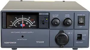 TekPower TP50SW 50 Amp 13.8V Analog DC Power Supply with Cigarette Plug (TP50SW)