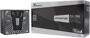 Seasonic Prime PX-750, 750W 80+ Platinum, Full Modular, Fan Control in Fanless, Silent, and Cooling Mode, 12 Year Warranty, Perfect Power Supply for Gaming and High-Performance Systems (SSR-750PD2_US)
