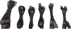 Corsair CP-8920202 SF Series Premium PSU Cable Kit Individually Sleeved Black Power Supply, for Corsair PSUs (CP-8920202)