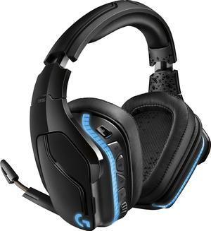 Logitech - G935 Wireless 7.1 Surround Sound Over-the-Ear Gaming Headset for PC with LIGHTSYNC RGB Lighting - Black/Blue (981-000742)