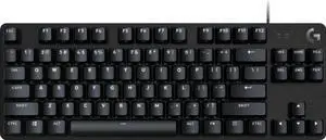 Logitech - G413 TKL SE Tenkeyless Wired Mechanical Tactile Switch Gaming Keyboard for Windows/Mac with Backlit Keys - Black (920-010442)