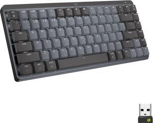 Logitech  MX Mechanical Mini Compact Wireless Mechanical Tactile Switch Keyboard for WindowsmacOS with Backlit Keys  Graphite 920010550