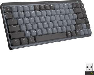 Logitech - MX Mechanical Mini Compact Wireless Mechanical Linear Switch Keyboard for Windows/macOS with Backlit Keys - Graphite (920-010551)