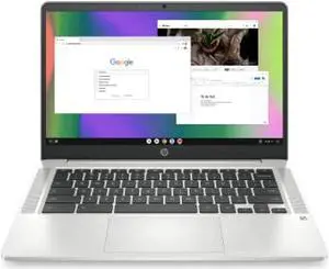 HP Chromebook 14 Laptop, Intel Celeron N4120, 4 GB RAM, 64 GB eMMC, 14" HD Display, Chrome OS, Thin Design, 4K Graphics, Long Battery Life, Ash Gray Keyboard (14a-na0226nr, 2022, Minera (14a-na0226nr)