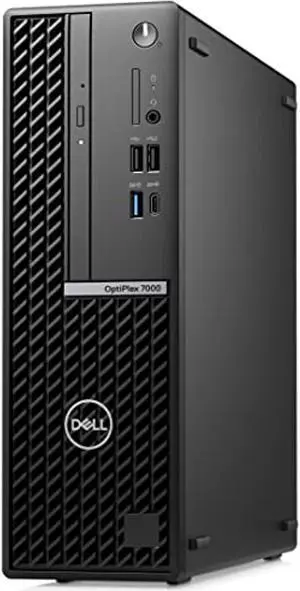 Dell OptiPlex 7000 Desktop Computer - Intel Core i5 12th Gen i5-12500 Hexa-core (6 Core) 3 GHz - 8 GB RAM DDR4 SDRAM - 256 GB M.2 PCI Express NVMe 3.0 x4 SSD - Small Form Factor - Black (NM3JH)