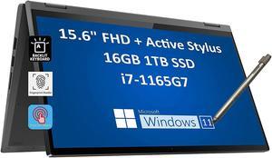 2022 Lenovo IdeaPad Flex 5 156 FHD 2in1 Touchscreen Intel 4Core i71165G7 16GB RAM 1TB PCIe SSD Webcam Active Stylus Full HD IPS Convertible Laptop Fingerprint Backlit Windows 11 Home