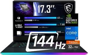 MSI GE76 Raider Gaming Laptop Intel Core i711800H GeForce RTX 3060 173 FHD 144HZ 32GB RAM2TB NVMe SSD WiFi6 Windows 10