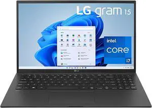 LG Gram 15Z95P Laptop 15.6" Ultra-Lightweight, IPS, FHD (1920 x 1080), Intel CORE i7, 16GB RAM, 512GB SSD, Windows 11 Home, 80Wh Battery, Alexa Built-in, 2X USB-C, HDMI, USB-A  Bl (15Z95P-P.AAB8U1)