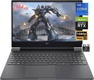 HP 2022 Victus 15.6" FHD IPS 144Hz Gaming Laptop, NVIDIA GeForce GTX 1650, Hexa-Core Intel i5-12450H (Upto 4.4GHz, Beat i7-11370H), 8GB RAM, 512GB PCIe SSD, Backlit KB,WiFi 6, Win 11+HubxcelAccessory