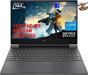 HP Victus 15 Gaming Laptop 156 FHD IPS 144Hz Display 12th Gen Intel OctaCore i512450H Beats i711370H 8GB RAM 512GB SSD GeForce GTX 1650 4GB Backlit KB B and O Audio USBC Win11  HDMI Cable