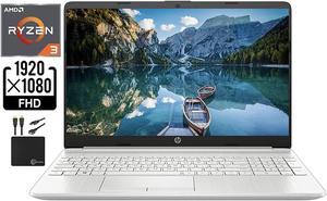 2021 Newest HP Laptop Computer, 15.6" FHD 1080p Display, AMD Dual-Core Ryzen 3 3250U (Beat i3-10110U) Upto 3.5 GHz, 12GB DDR4 RAM, 512GB SSD, HD Webcam, HDMI, Bluetooth, WiFi, Win10, w/Marxsol Cables