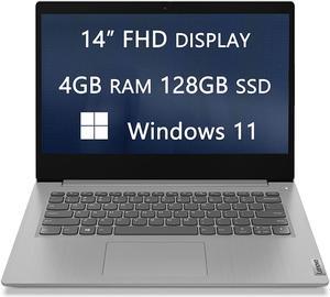 Lenovo Ideapad 3i 14 FHD Laptop, 2023 Newest Upgrade, Intel Core i3-1115G4, 4GB RAM, 128GB SSD, Ethernet, Webcam, Bluetooth, Light-Weight, Windows 11, School and Busness Ready, LIONEYE HDMI Cable