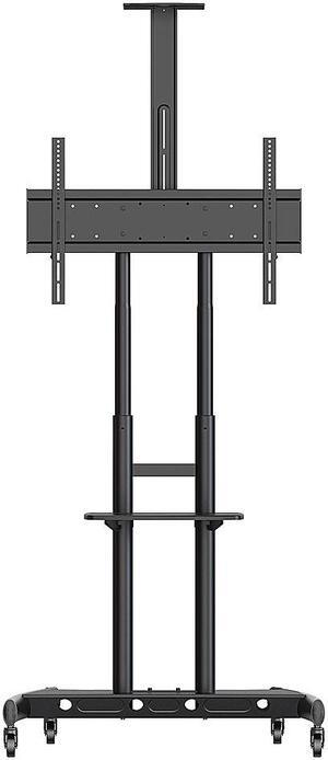 Kanto - Rolling TV Stand/AV Cart for Most 55" to 86" TVs and Interactive Displays - Black (MTM86PL)