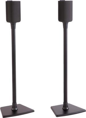 Sanus - Universal Speaker Stands  for  Speakers  up to 8 lbs. (Pair) - Black (BSSU2-B1)