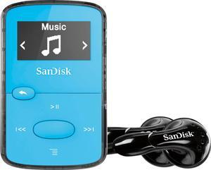 SanDisk - Clip Jam 8GB* MP3 Player - Blue (SDMX26-008G-G46B)