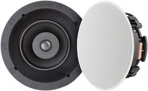Sonance - VP62R TL - Visual Performance 6-1/2" 2-Way In-Ceiling Thin-Line Speakers (Pair) - Paintable White (VP62RROUNDTL)