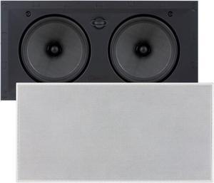 Sonance - VP66 LCR SINGLE SPEAKER - Visual Performance 6-1/2" 2-Way In-Wall Rectangle LCR Speaker (Each) - Paintable White (VP66LCREACH)