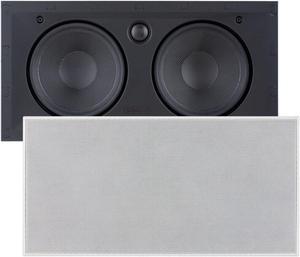 Sonance - VP62 LCR SINGLE SPEAKER - Visual Performance 6-1/2" 2-Way In-Wall Rectangle LCR Speaker (Each) - Paintable White (VP62LCR(EACH))