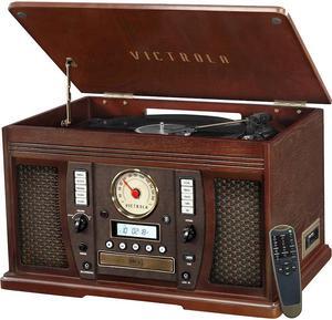 Victrola - Aviator 8-in-1 Bluetooth Stereo Audio System - Espesso (VTA-750B-ESP)