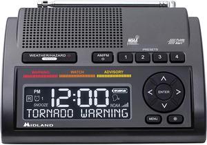 Midland - Desktop Weather Alert Radio - Black (WR400)