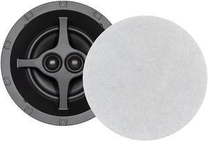Sonance - C6R SST SINGLE SPEAKER - C Series 6-1/2" Single Stereo 2-Way In-Ceiling Speaker (Each) - Paintable White (C6RSST)