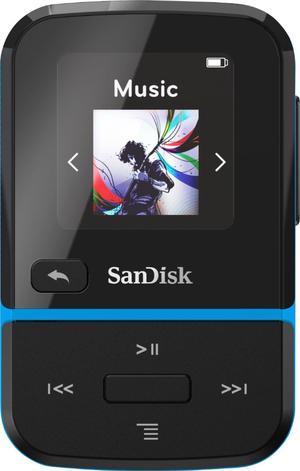 SanDisk - Clip Sport Go 32GB MP3 Player - Blue (SDMX30-032G-G46B)