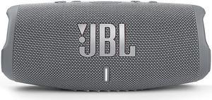 JBL - CHARGE5 Portable Waterproof Speaker with Powerbank - Gray (JBLCHARGE5GRYAM)