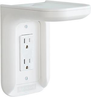 Sanus - Small Device Outlet Speaker Mount - White (BOS1-W1)