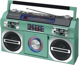 Studebaker - Bluetooth Boombox with FM Radio, CD Player, 10 watts RMS - Teal (SB2145TE)