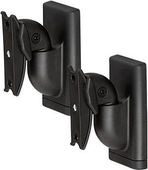 Sanus - Universal Wireless Speaker Wall Mount for Speakers up to 10 lbs. (Pair) - Black (WSWMU2-B2)