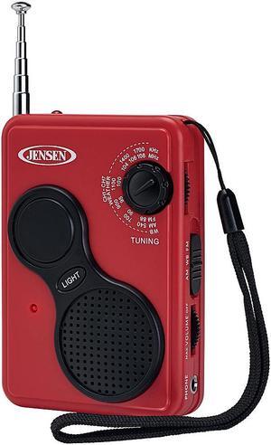 Jensen - AM/FM Weather Band Portable Radio - Black (JEP-100)