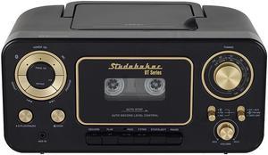 Studebaker - BT Series Portable Bluetooth CD Player with AM/FM Stereo - Black (SB2135BTBG)